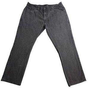 Rocawear Classic Fit Straight Jeans Mens 40x30 (38x30) Black Dark Wash Denim